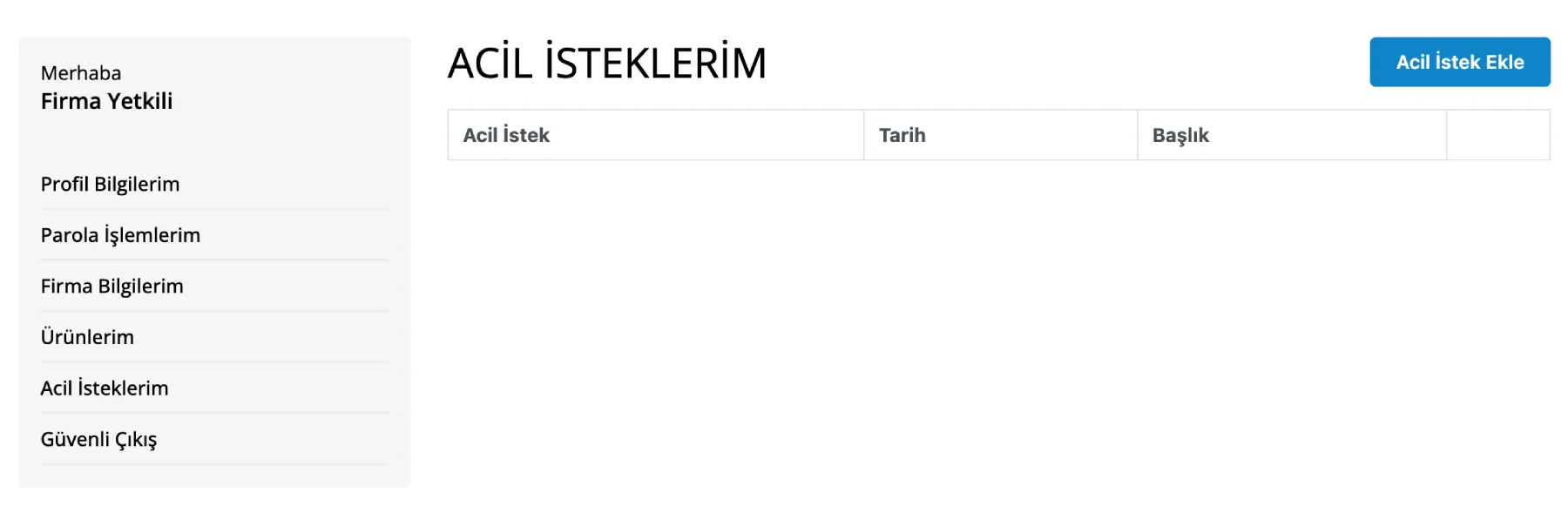 acil-istek